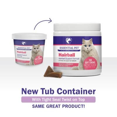 Show full view: 21st Century Essential Pet Hairball Support Soft Chews Supplement for Cats, 100 count slide 3 of 11