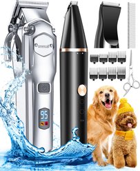 OneIsAll Low Noise Rechargeable Cordless Waterproof RFC-676+P20 Shaver Dog Grooming Kit