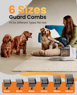 Show full view: OneIsAll BM3 13000Pa Powerful 3 Suction Levels Dog Grooming Kit slide 6 of 12