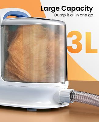 Show full view: OneIsAll BM3 13000Pa Powerful 3 Suction Levels Dog Grooming Kit slide 3 of 12