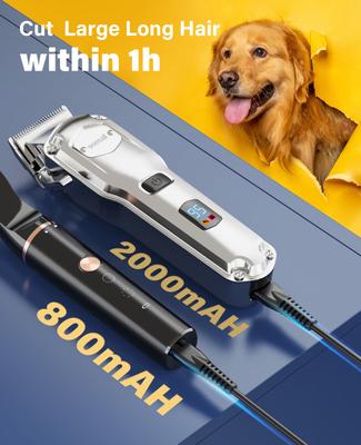 Show full view: OneIsAll Low Noise Rechargeable Cordless Waterproof RFC-676+P20 Shaver Dog Grooming Kit slide 6 of 12