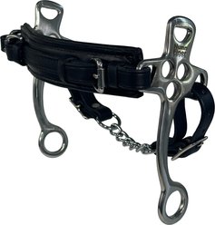 Nunn Finer The Stealth Hackamore Horse Noseband, Black, Horse