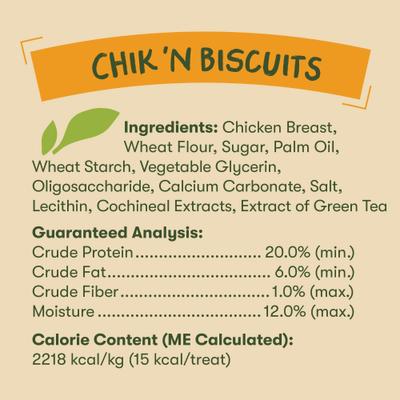 Show full view: Pet 'n Shape Grain-Free Chik 'n Biscuits Dog Treats, 2.21-lb bag slide 6 of 11