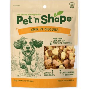 Pet 'n Shape Grain-Free Chik 'n Biscuits Dog Treats, 2.21-lb bag