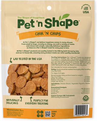 Show full view: Pet 'n Shape Grain-Free Chik 'n Chips Dog Treats, 1-lb bag slide 4 of 10
