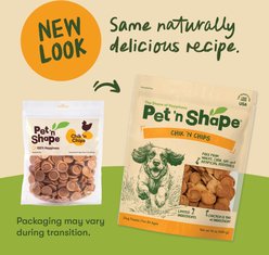Pet 'n Shape Grain-Free Chik 'n Chips Dog Treats, 1-lb bag, bundle of 2 slide 2 of 8