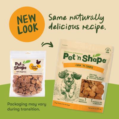 Show full view: Pet 'n Shape Grain-Free Chik 'n Chips Dog Treats, 1-lb bag slide 3 of 10