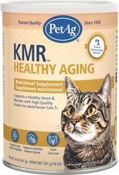 PetAg KMR Health Aging Milk Powder Supplement for Cats, 14-oz