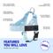 Show in main carousel: Dog Friendly Co. Adjustable Neck & Chest Chafe Resistant Dog Harness, Premium Navy Blue, X-Small slide 4 of 9