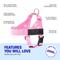 Show in main carousel: Dog Friendly Co. Adjustable Neck & Chest Chafe Resistant Dog Harness, Pink, Large slide 4 of 9