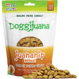Doggijuana Peanut Butter Flavored Crunchy Dog Treats, 6-oz bag