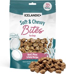 Icelandic+ Beef & Plumb Bites Soft & Chewy Dog Treats, 2.8-oz bag