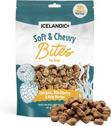 Icelandic+ Chicken & Blackberry Bites Soft & Chewy Dog Treats, 2.8-oz bag