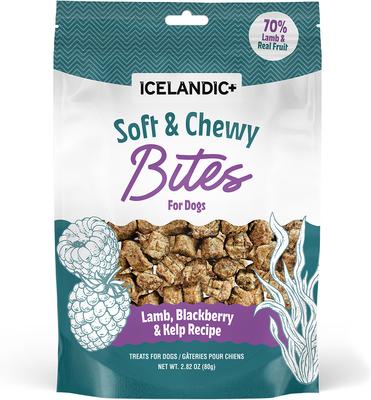 Show full view: Icelandic+ Lamb & Blackberry Bites Soft & Chewy Dog Treats, 2.8-oz bag slide 7 of 8