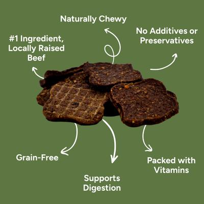 Show full view: Gaines Family Farmstead Beef & Sweet Potato Fillets High Protein Grain-Free Dog Treats, 8-oz bag slide 4 of 7