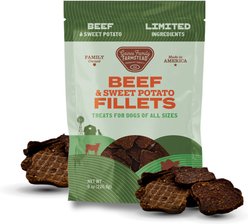 Gaines Family Farmstead Beef & Sweet Potato Fillets High Protein Grain-Free Dog Treats, 8-oz bag slide 1 of 6