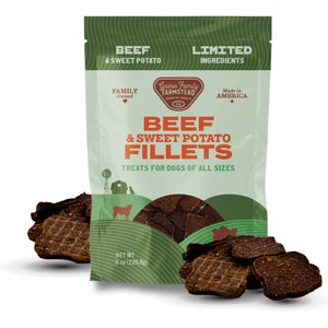 Gaines Family Farmstead Beef & Sweet Potato Fillets High Protein Grain-Free Dog Treats, 8-oz bag
