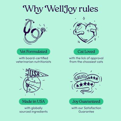 Show full view: WellJoy Chicken Flavored Cat Dental + GutBoost Treats, 3.2-oz pouch, 120 count slide 7 of 11