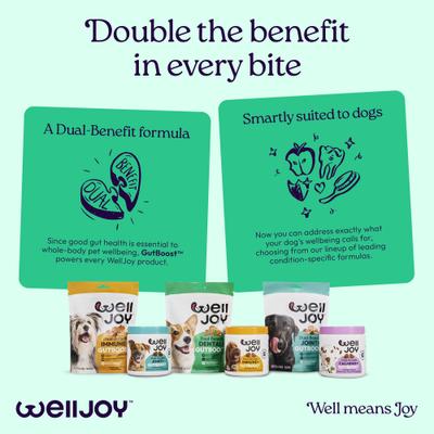 Show full view: WellJoy GutBoost Grain-Free Chicken Dental Dog Treats, 8.5-oz pouch, 24 count slide 6 of 11