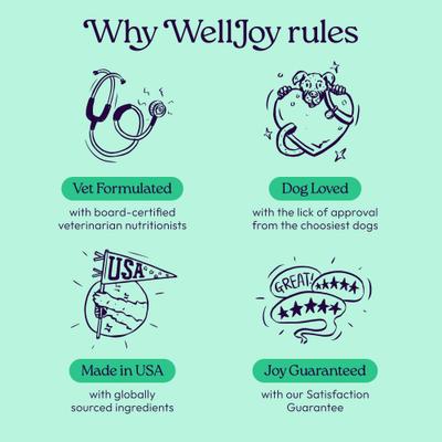 Show full view: WellJoy GutBoost Grain-Free Chicken Dental Dog Treats, 8.5-oz pouch, 24 count slide 7 of 11