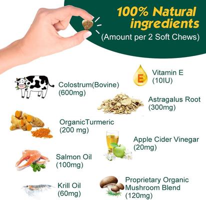 Show full view: PetriMins Advanced Allergy Immune Bacon Flavor Chew Supplement for Dogs, 90 count slide 4 of 8