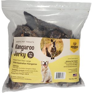 Advance Pet Product Kangaroo Jerky Bulk Dog Treats, 1-lb