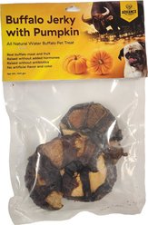 Advance Pet Product Water Buffalo Jerky with Pumpkin Dog Treats, 100-gram