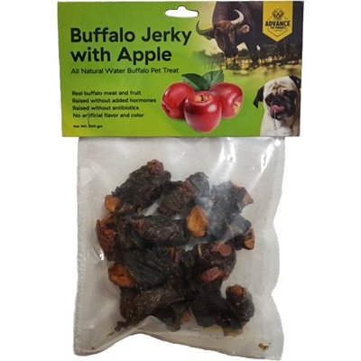 Advance Pet Product Advance Pet Product Water Buffalo Jerky with Apple Dog Treats, 100-gram