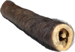 Advance Pet Product 6-in Water Buffalo Natural Black Cheek Roll with Meat & Hair Natural Dog Chews