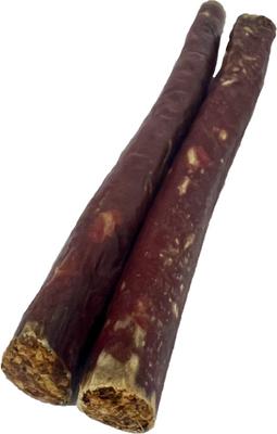 Show full view: Advance Pet Product 12-in Water Buffalo Pizzle Stuffed Esophagus Natural Dog Chew Treats, 2 count slide 3 of 3