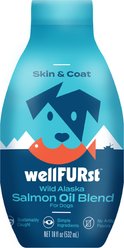 WellFURst Wild Alaska Omega-3 Salmon Oil Skin & Coat Health Supplement for Dogs, 18-fl oz bottle