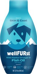 WellFURst Wild Alaska Omega-3 Fish Oil Skin & Coat Health Supplement for Dogs, 32-fl oz bottle