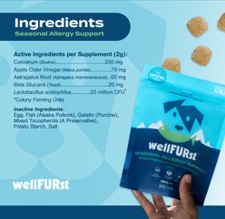 WellFURst Freeze-Dried Seasonal Allergy Support Supplement Made with Wild Alaska Pollock for Dogs, 2.1-oz bag slide 2 of 7