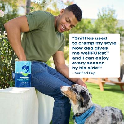 Show full view: WellFURst Freeze-Dried Seasonal Allergy Support Supplement Made with Wild Alaska Pollock for Dogs, 2.1-oz bag slide 6 of 9