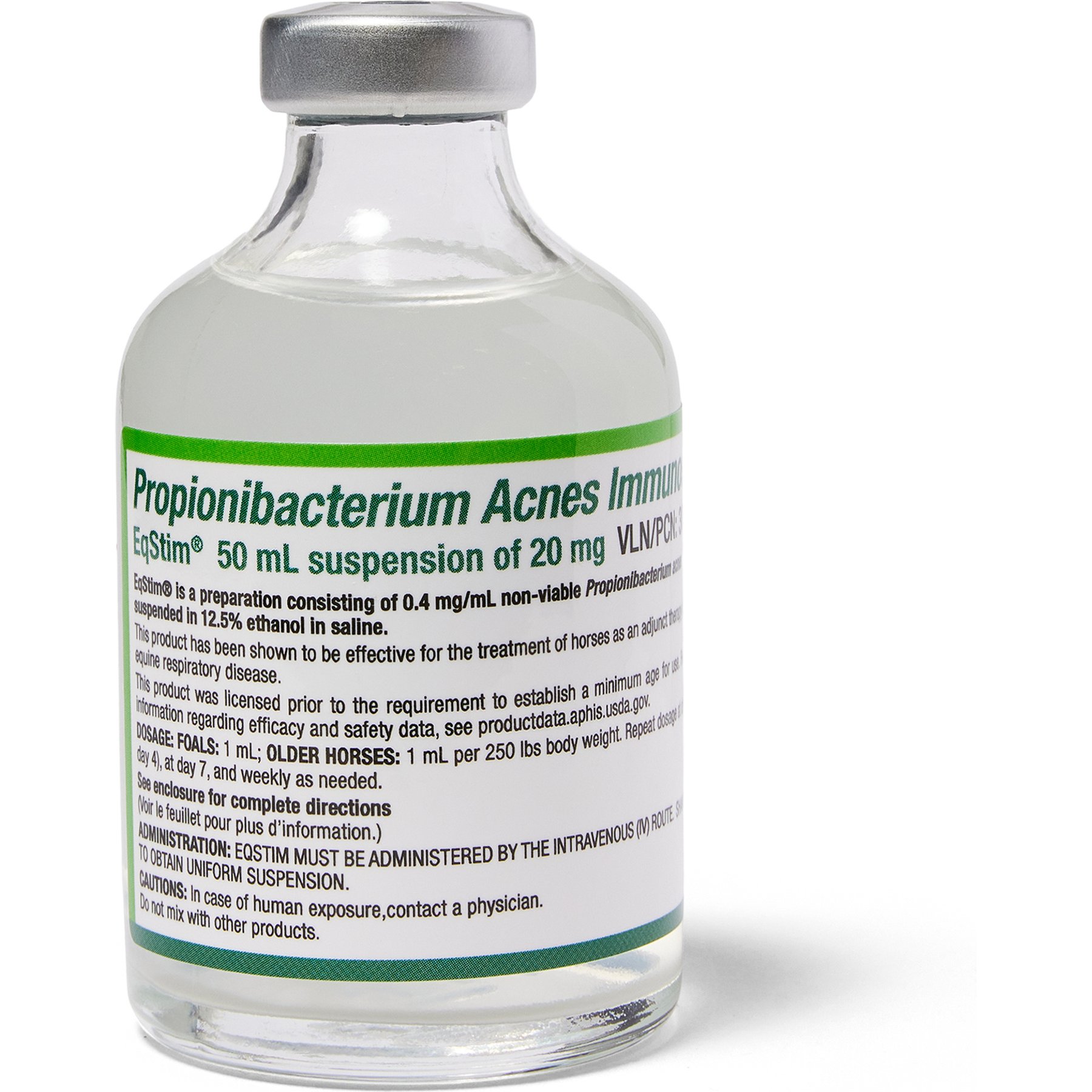 EqStim (P. Acnes Immunostimulant) Injectable for Horses, 0.4 mg/mL, 50-mL