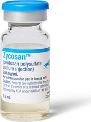 Zycosan Injection for Horses, 250-mg/mL, 7.5 mL, 1 vial