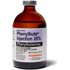 Bute Phenylbutazone (Generic) Injectable Solution 20% for Horses, 100-mL