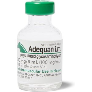 Adequan Equine i.m. (polysulfated glycosaminoglycan) Injectable for Horses, 100mg/mL, 5-mL vial