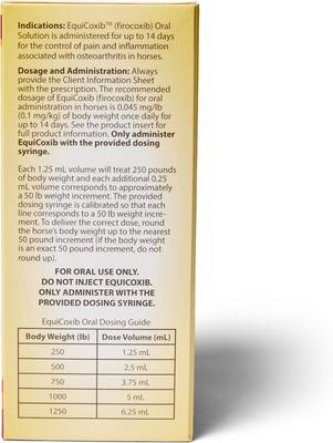 Show full view: EquiCoxib Firocoxib (Generic) Oral Solution for Horses, 9 mg/mL, 90 mL slide 6 of 8