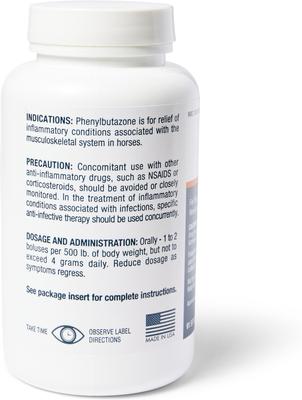 Show full view: Phenylbutazone Bolus (Generic) Tablets for Horses, 1-g, 1 tablet slide 3 of 5