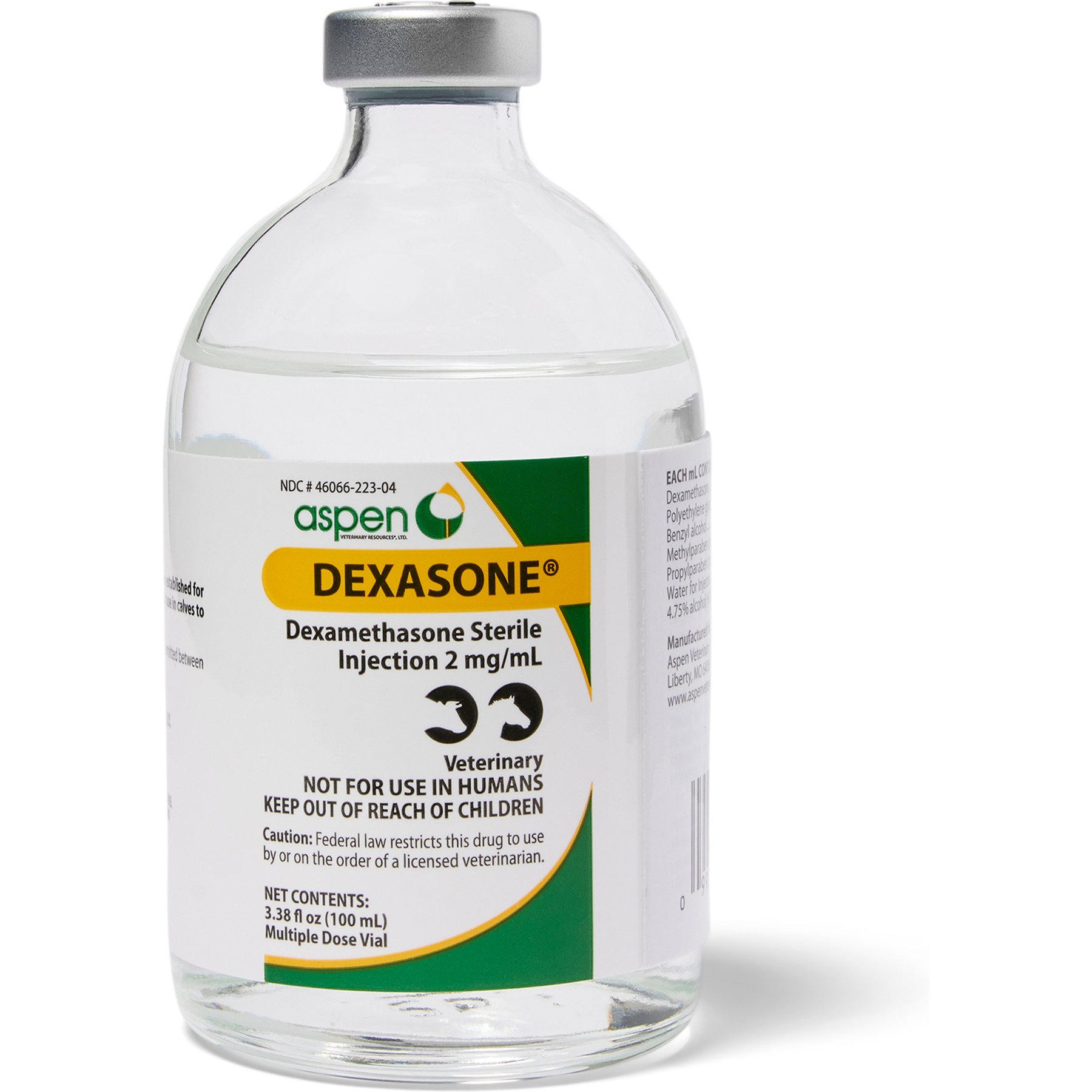 Dexasone (Dexamethasone) Sterile Injection Solution, 2-mg/mL, 100-mL, bundle of 4