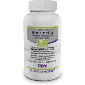 Reconcile (fluoxetine hydrochloride) Tablets for Dogs, 32-mg, 90 tablets