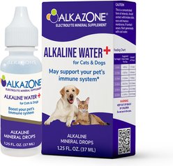 Alkazone Alkaline Water Drops Supplement for Dogs & Cats, 1.25-fl oz bottle slide 1 of 7