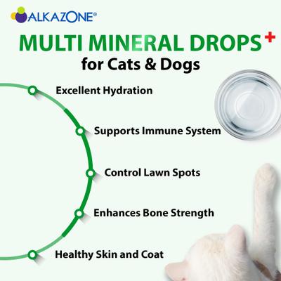 Show full view: Alkazone Alkaline Multi Mineral Drops Supplement for Dogs & Cats, 1.25-fl oz bottle slide 7 of 8