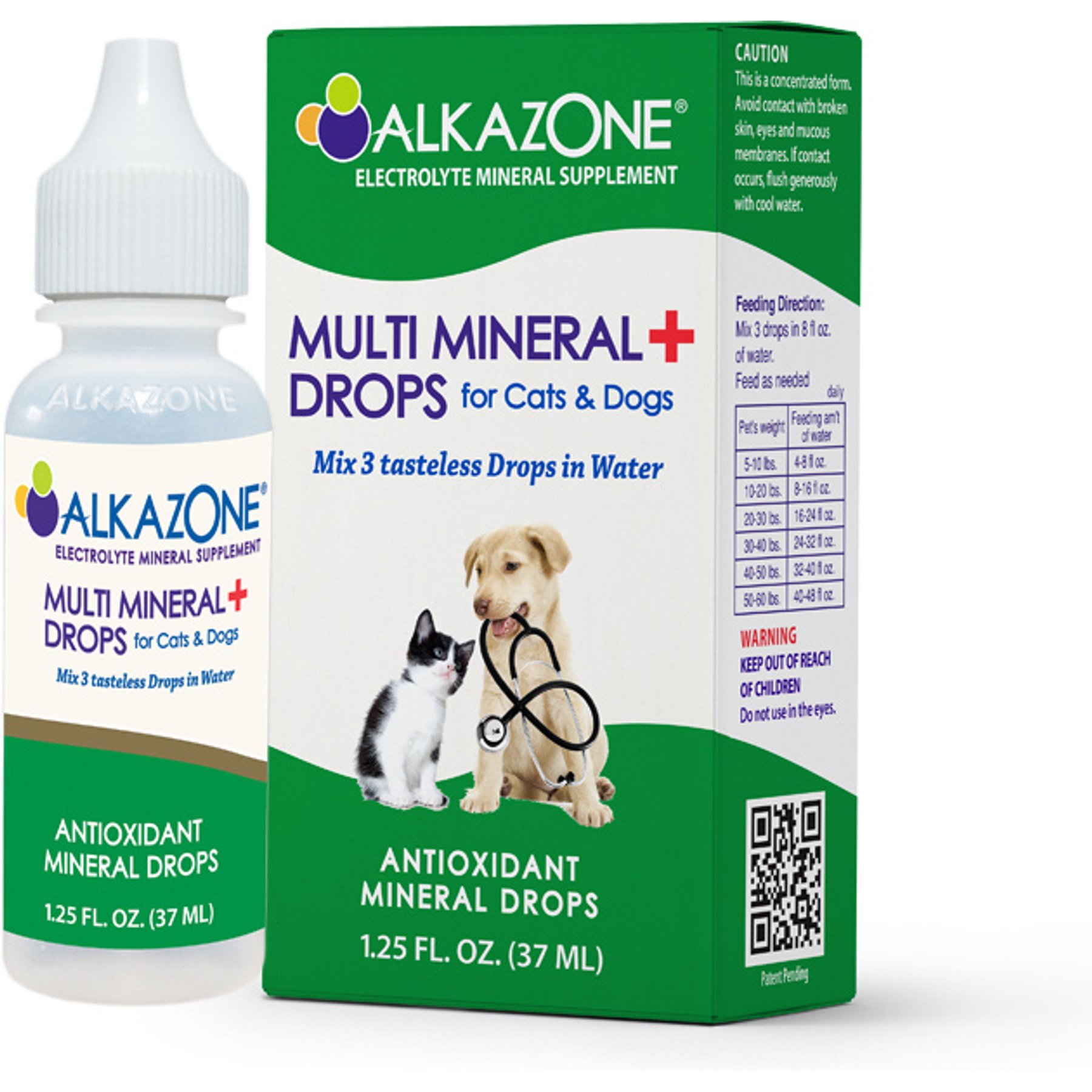 Alkazone Alkaline Multi Mineral Drops Supplement for Dogs & Cats, 1.25-fl oz bottle