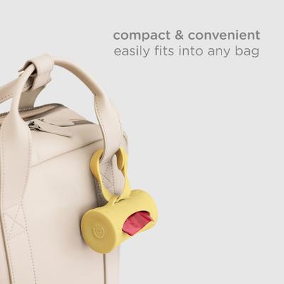 Show full view: Ubbi Retractable Dog Poop Bag Holder & Dispenser, Yellow slide 6 of 6