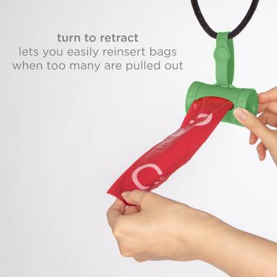 Show full view: Ubbi Retractable Dog Poop Bag Holder & Dispenser, Green slide 4 of 7