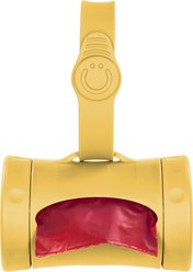 Ubbi Retractable Dog Poop Bag Holder & Dispenser, Yellow
