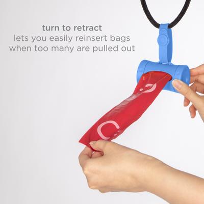 Show full view: Ubbi Retractable Dog Poop Bag Holder & Dispenser, Blue slide 4 of 7