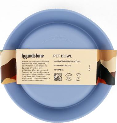 Show full view: ADC Houndstone & Co. Non-Skid Silicone BPA-Free Cat Bowl, Sky Blue, 6-oz slide 5 of 5